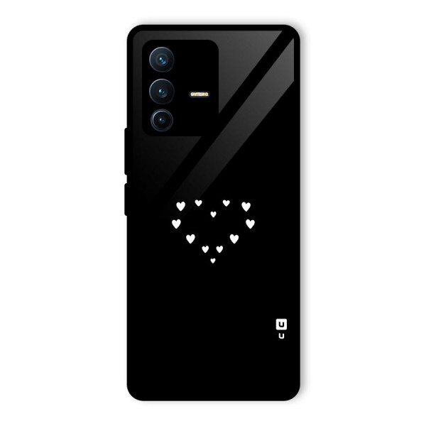 Heart of Hearts Glass Back Case for Vivo V23 Pro