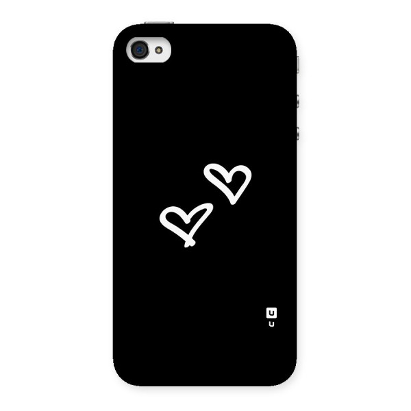 Hearts Love Back Case for iPhone 4 4s