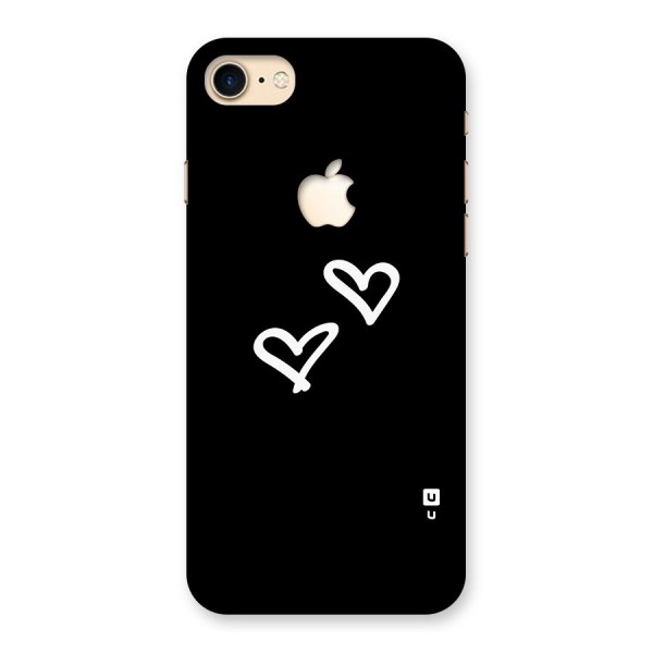 Hearts Love Back Case for iPhone 7 Apple Cut