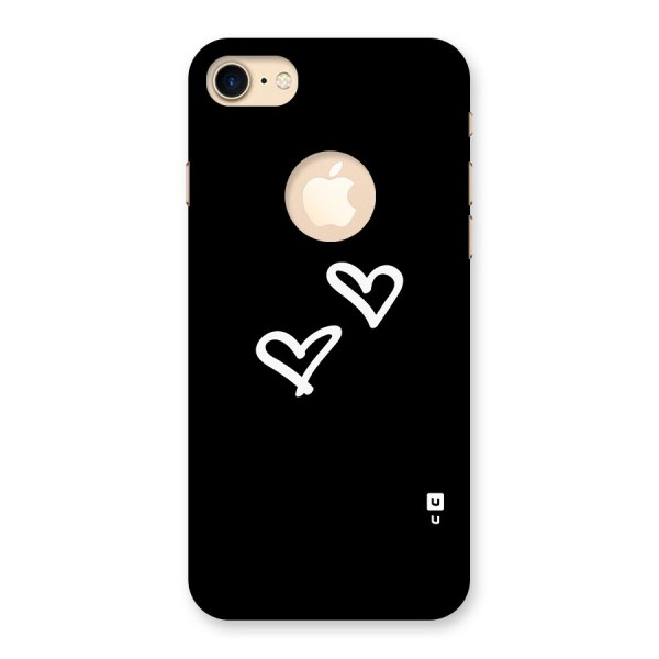 Hearts Love Back Case for iPhone 8 Logo Cut