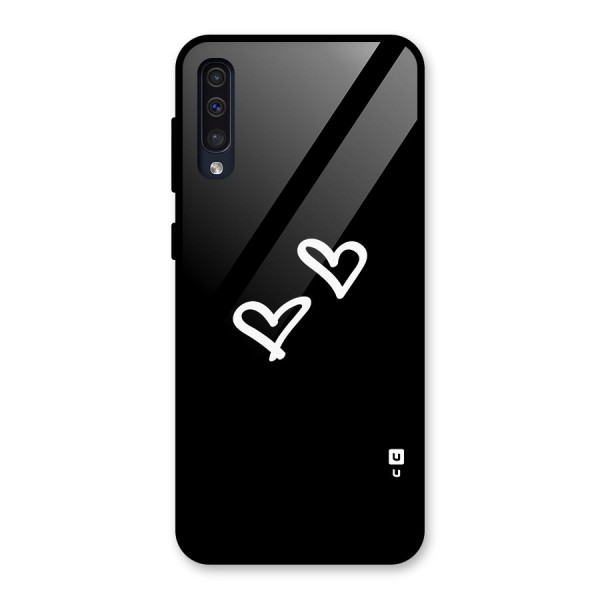 Hearts Love Glass Back Case for Galaxy A50s