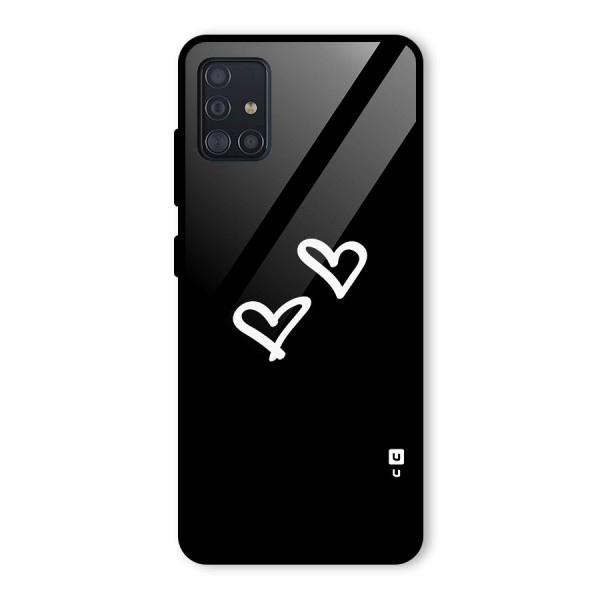 Hearts Love Glass Back Case for Galaxy A51