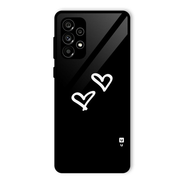 Hearts Love Glass Back Case for Galaxy A73 5G