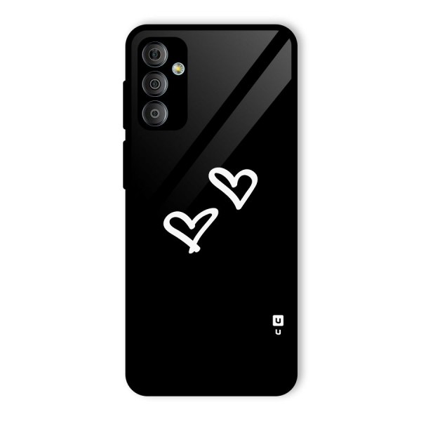 Hearts Love Glass Back Case for Galaxy F23