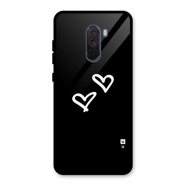 Hearts Love Glass Back Case for Poco F1