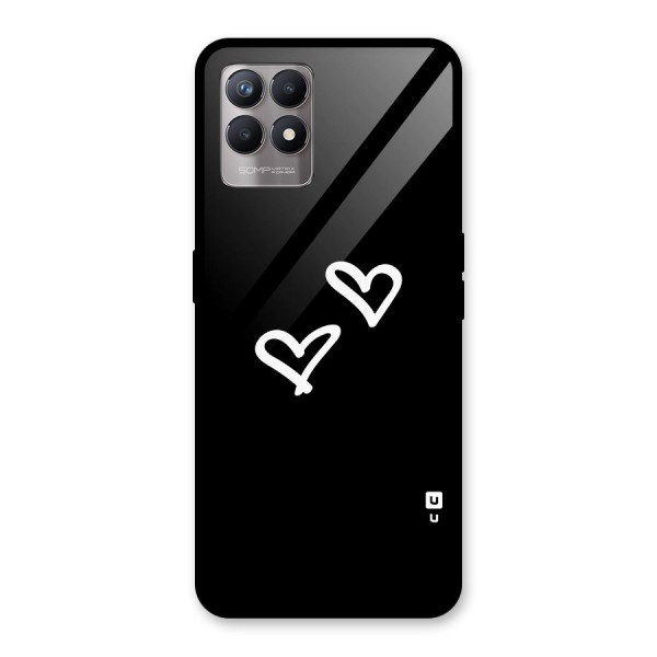 Hearts Love Glass Back Case for Realme 8i