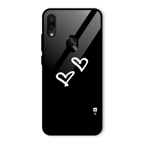 Hearts Love Glass Back Case for Redmi Note 7