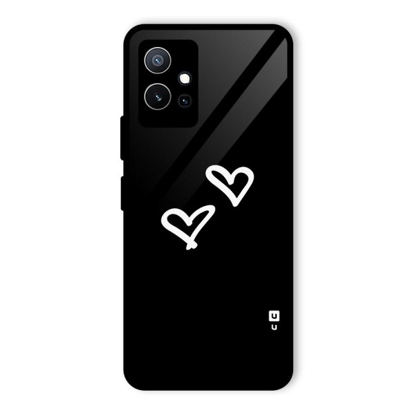 Hearts Love Glass Back Case for Vivo T1 5G