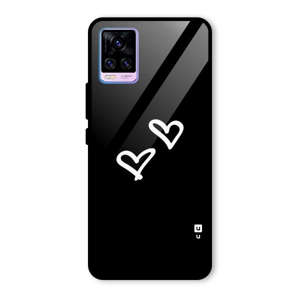 Hearts Love Glass Back Case for Vivo V20 Pro