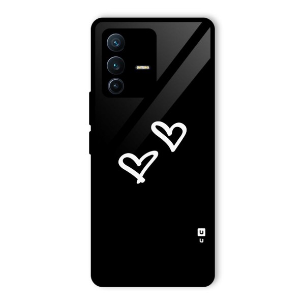 Hearts Love Glass Back Case for Vivo V23 Pro