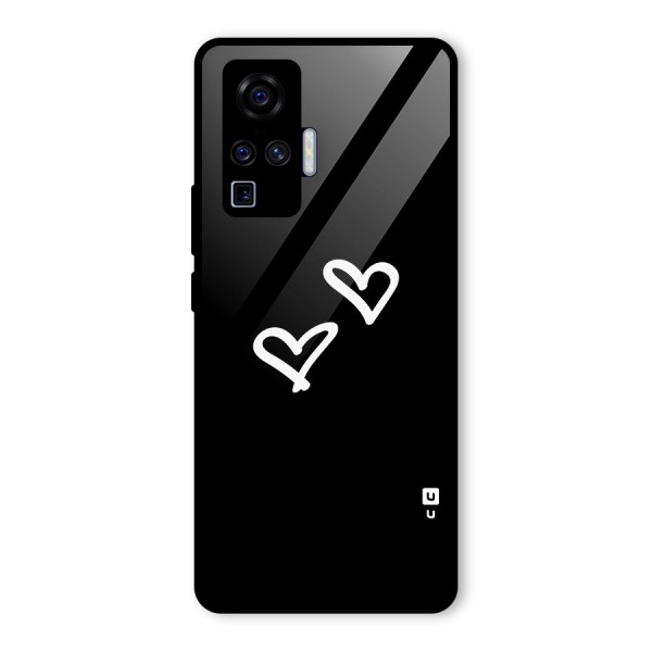 Hearts Love Glass Back Case for Vivo X50 Pro