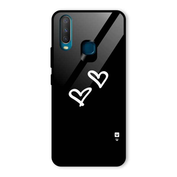 Hearts Love Glass Back Case for Vivo Y12