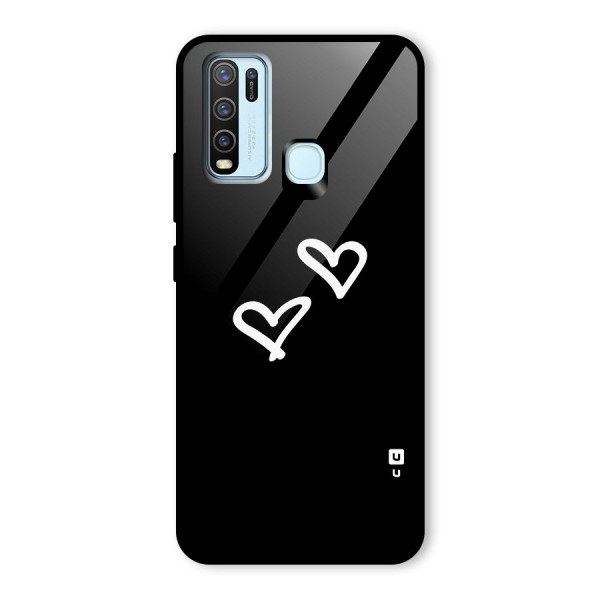 Hearts Love Glass Back Case for Vivo Y50