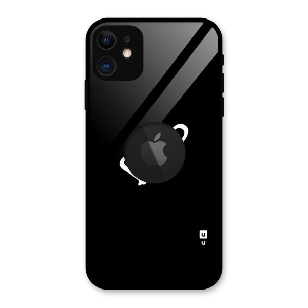 Hearts Love Glass Back Case for iPhone 11 Logo Cut