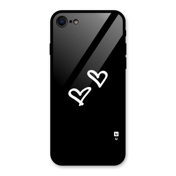 Hearts Love Glass Back Case for iPhone 8