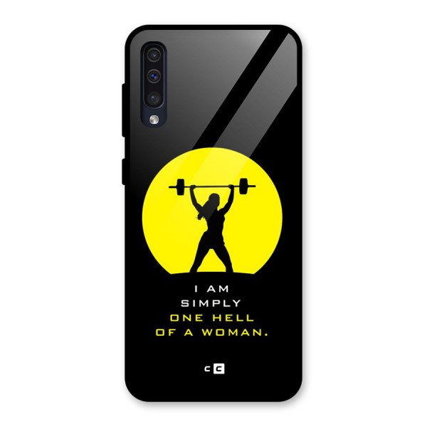 Hell Women Glass Back Case for Galaxy A50s