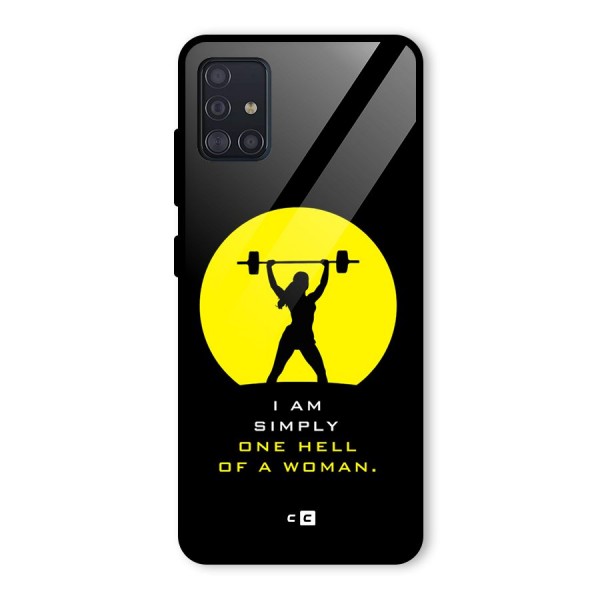 Hell Women Glass Back Case for Galaxy A51