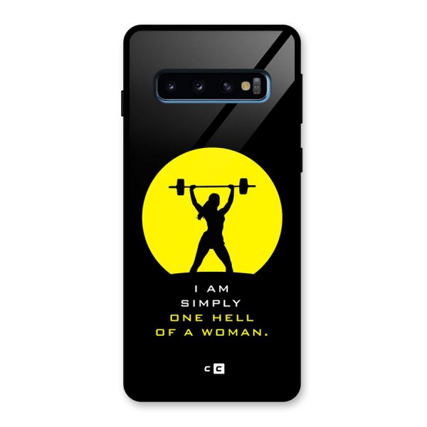 Hell Women Glass Back Case for Galaxy S10