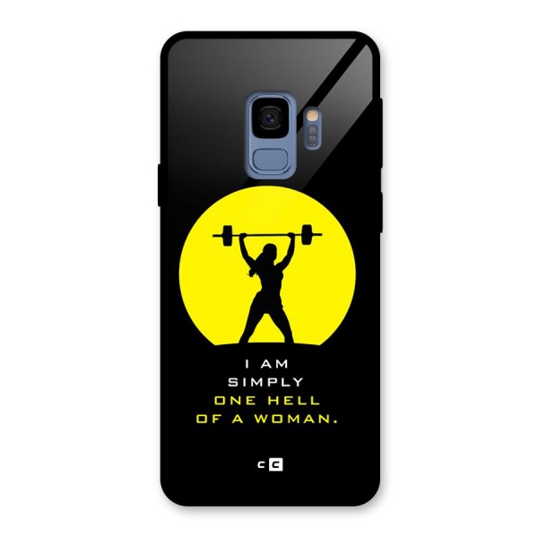 Hell Women Glass Back Case for Galaxy S9