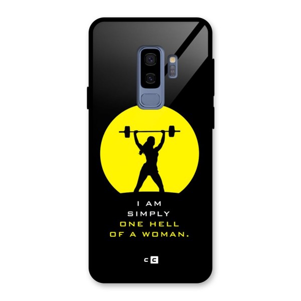 Hell Women Glass Back Case for Galaxy S9 Plus