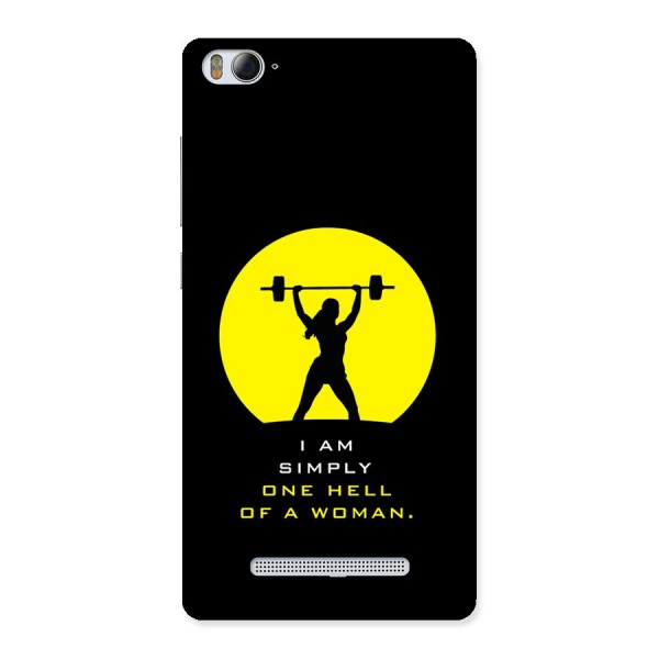 Hell Women Back Case for Mi4i