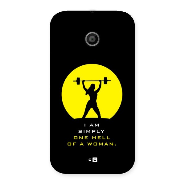 Hell Women Back Case for Moto E