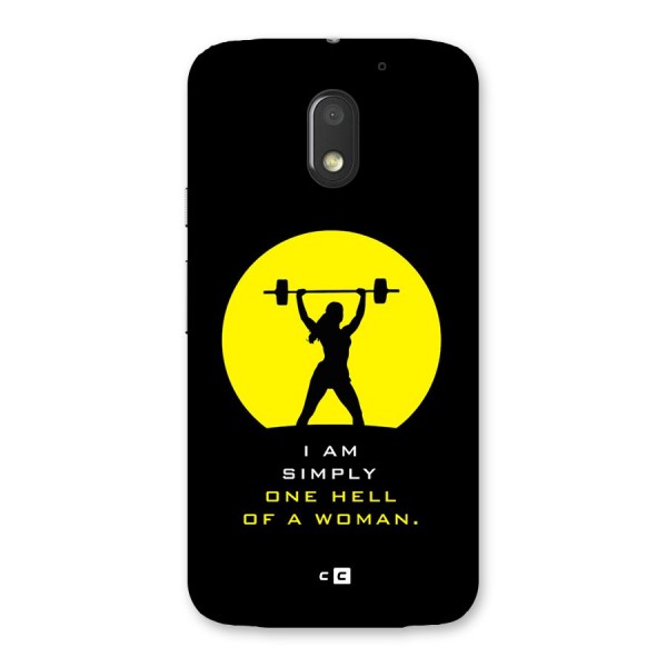 Hell Women Back Case for Moto E3 Power