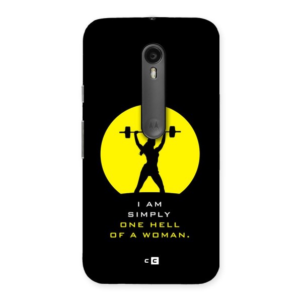 Hell Women Back Case for Moto G3