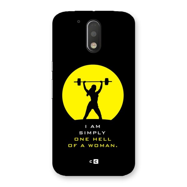 Hell Women Back Case for Moto G4