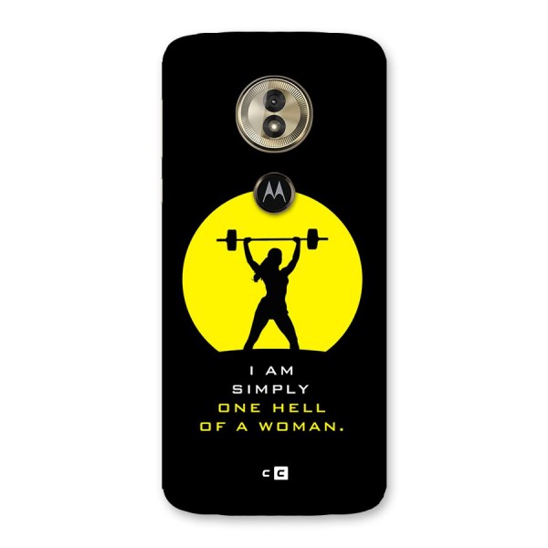 Hell Women Back Case for Moto G6 Play