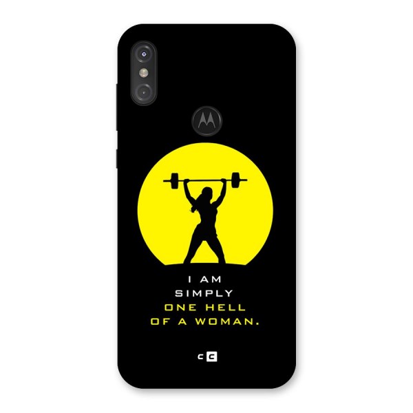 Hell Women Back Case for Motorola One Power