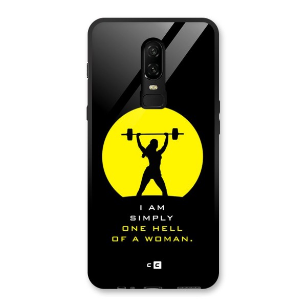 Hell Women Glass Back Case for OnePlus 6