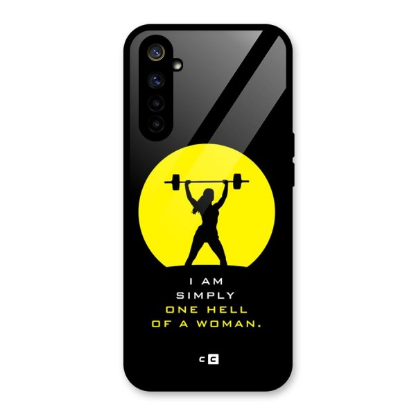 Hell Women Glass Back Case for Realme 6