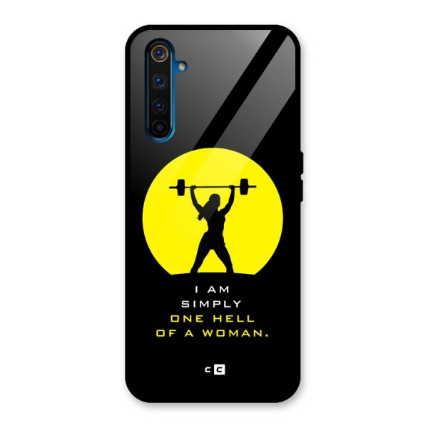 Hell Women Glass Back Case for Realme 6 Pro