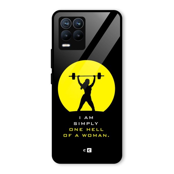 Hell Women Glass Back Case for Realme 8