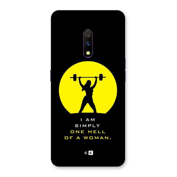 Hell Women Back Case for Realme X