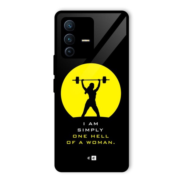 Hell Women Glass Back Case for Vivo V23 Pro