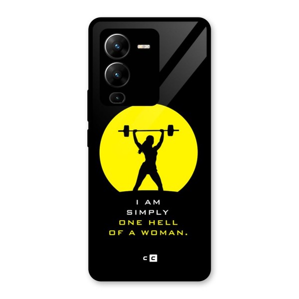 Hell Women Glass Back Case for Vivo V25 Pro