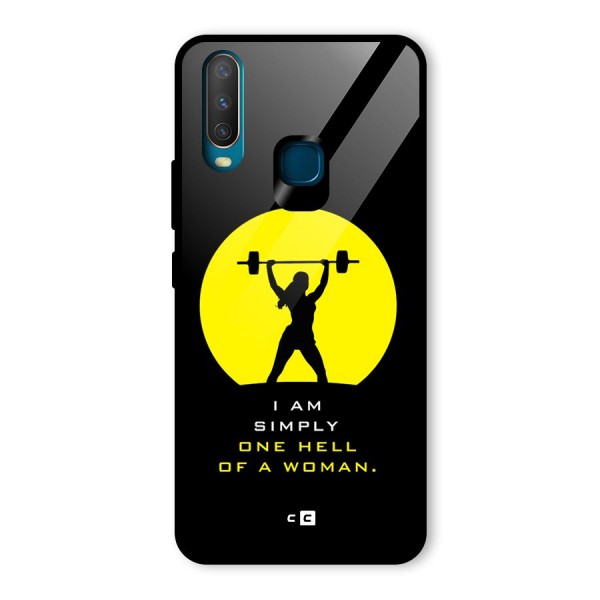 Hell Women Glass Back Case for Vivo Y15