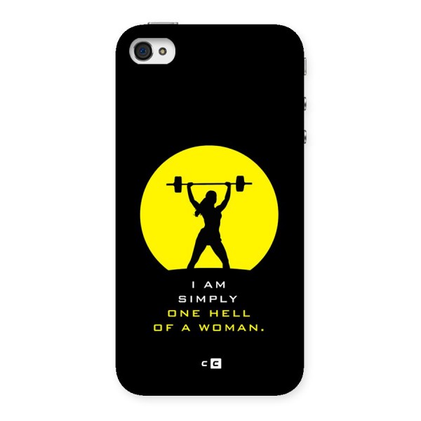 Hell Women Back Case for iPhone 4 4s