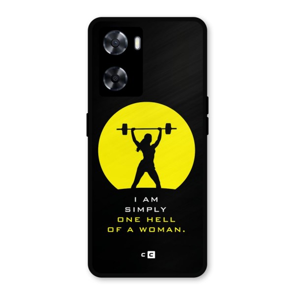 Hell Women Metal Back Case for Oppo A57 2022