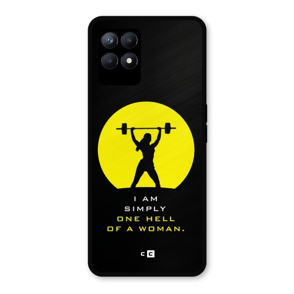 Hell Women Metal Back Case for Realme 8i