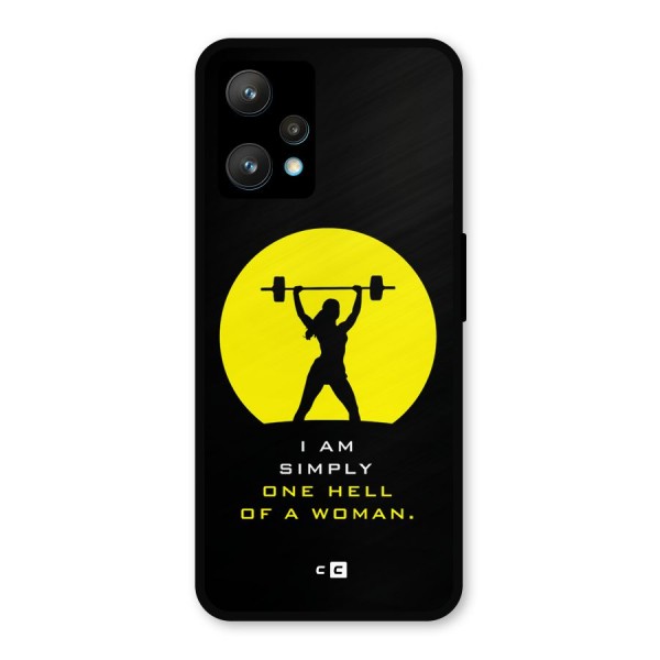 Hell Women Metal Back Case for Realme 9