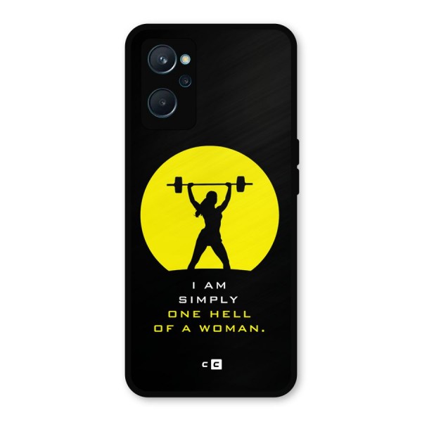 Hell Women Metal Back Case for Realme 9i