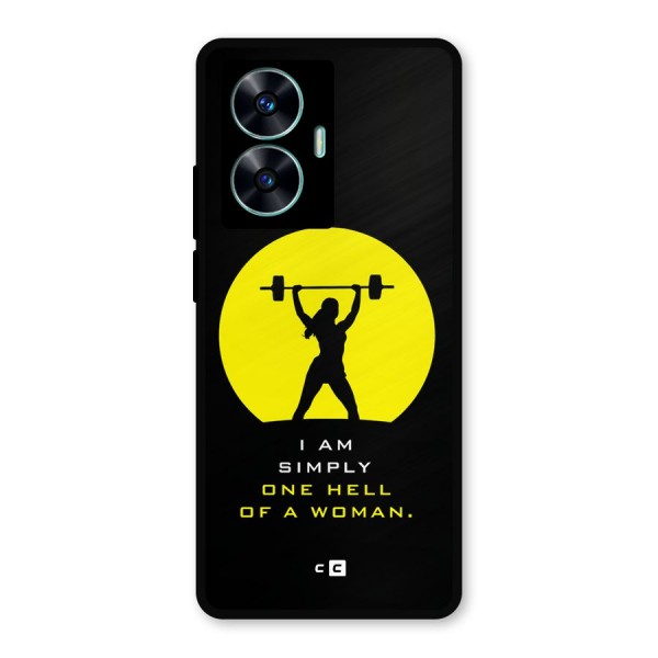 Hell Women Metal Back Case for Realme C55