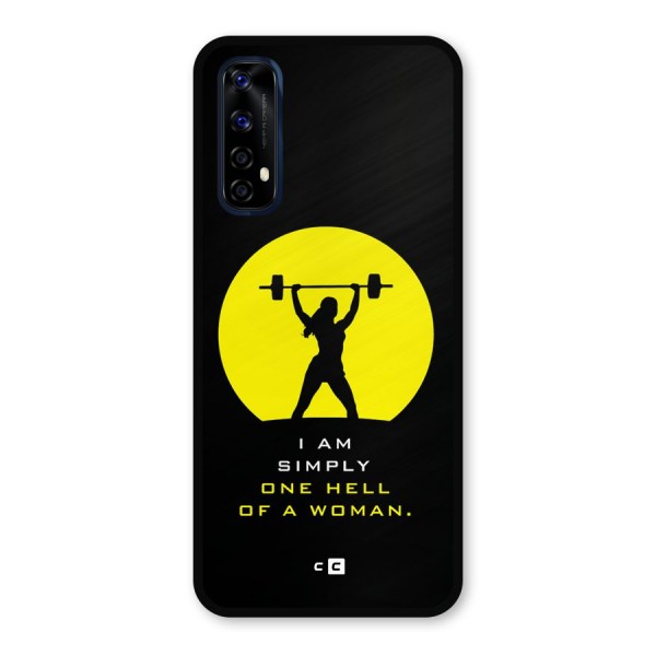 Hell Women Metal Back Case for Realme Narzo 20 Pro