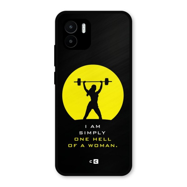 Hell Women Metal Back Case for Redmi A1