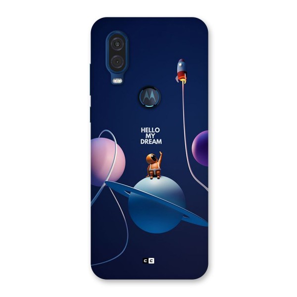 Hello My Dream Back Case for Motorola One Vision