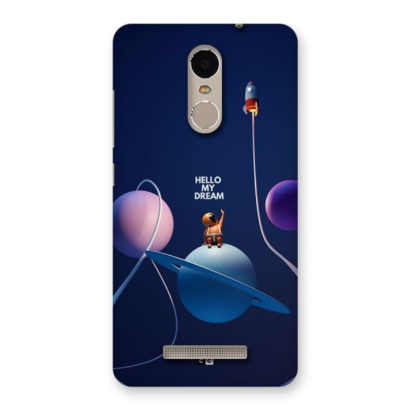 Hello My Dream Back Case for Redmi Note 3