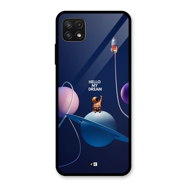 Hello My Dream Glass Back Case for Galaxy A22 5G